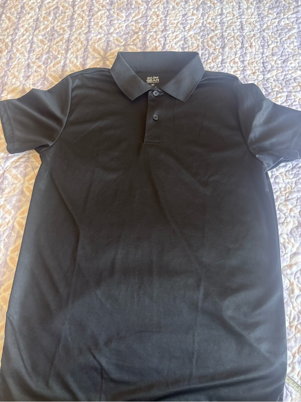 Gear For Sports Black Short-Sleeve Polo